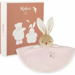 Kaloo Doudou plat Lapin rond rose