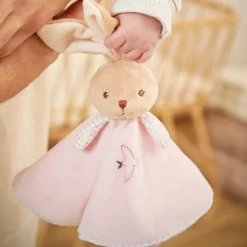 Kaloo Doudou plat Lapin rond rose