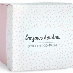 Doudou et Compagnie Doudou plat lapin rose J'aime mon doudou