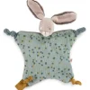 Moulin Roty Doudou plat lapin sauge Trois petits lapins