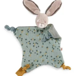 Moulin Roty Doudou plat lapin sauge Trois petits lapins