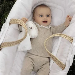 Tartine et Chocolat Doudou plat Léon le hérisson écru (25 x 25 cm)