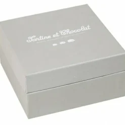 Tartine et Chocolat Doudou plat Léon le hérisson écru (25 x 25 cm)