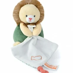 Doudou et Compagnie Doudou plat pantin Lion Couleurs savane (15 cm)