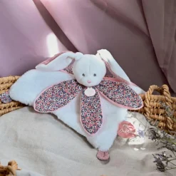 Hot Doudou plat pétale Lapin Boh'aime (27 cm) Doudou Plat