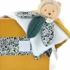 Doudou et Compagnie Doudou plat pétale Lion Boh'aime (27 cm)