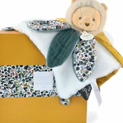 Doudou et Compagnie Doudou plat pétale Lion Boh'aime (27 cm)