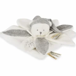 Sale Doudou plat pétales Ours Argent (25 cm) Doudou Plat
