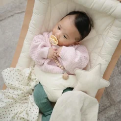 Mushie Doudou plat étoile Fog