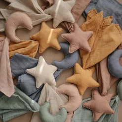 Mushie Doudou plat étoile Fog