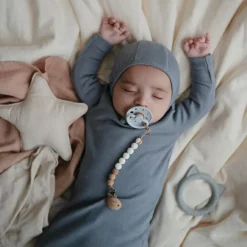 Mushie Doudou plat étoile Fog