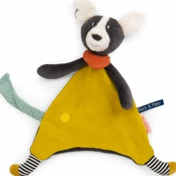 Moulin Roty Doudou Puce jaune Puce et Pilou (personnalisable)