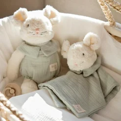 Walking Mum Doudou Souris Poppy Mousse