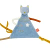 L'oiseau bateau Doudou Z'anepasperdre chat bleu (personnalisable)