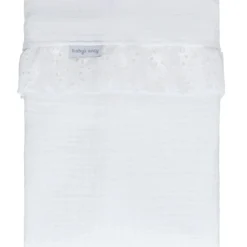 Sale Drap de berceau avec volant Calm blanc (80 x 100 cm) Linge De Berceau