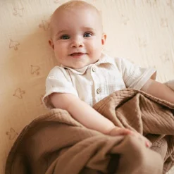 Sale Drap housse Brown Hoshi Wabi-Sabi (70x140 cm) Drap Housse Bébé