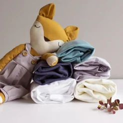 Kadolis Drap housse de berceau en coton bio blanc (40 x 80 cm)