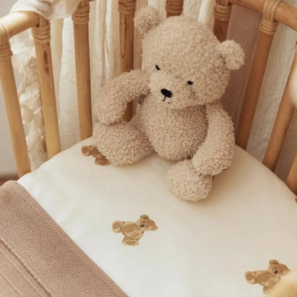 Clearance Drap housse de berceau ours Teddy Bear (40 x 80 cm) Linge De Berceau