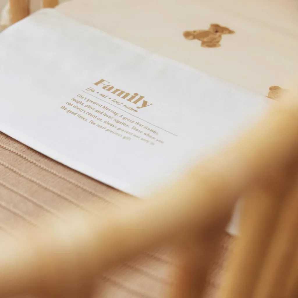 Clearance Drap housse de berceau ours Teddy Bear (40 x 80 cm) Linge De Berceau