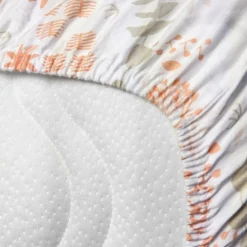 Kadolis Drap housse en coton bio Yukari Peach pour landau (72 x 33 cm)