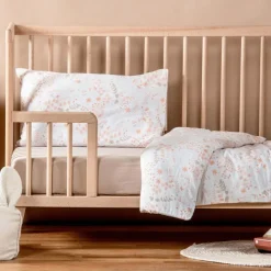 Kadolis Drap housse en coton bio Yukari Peach pour landau (72 x 33 cm)