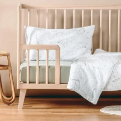 Clearance Drap housse en coton bio Yukari Tilleul (50 x 83 cm) Linge De Berceau