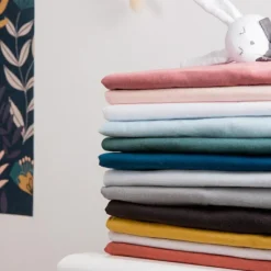 Kadolis Drap housse en coton bio Naturel (70 x 140 cm)