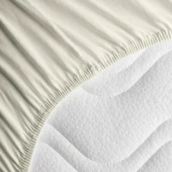 Kadolis Drap housse en coton bio Ecru (60 x 120 cm)