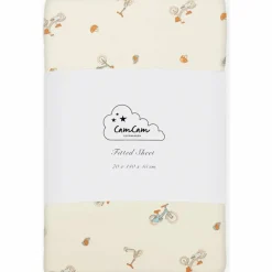 Cam Cam Copenhagen Drap housse en coton bio Bicycles (70 x 140 cm)