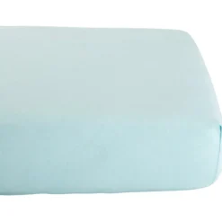 Kadolis Drap housse en coton bio Bleu céladon (60 x 120 cm)