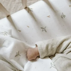 Kadolis Drap housse en coton bio L'Envolée (70 x 140 cm)