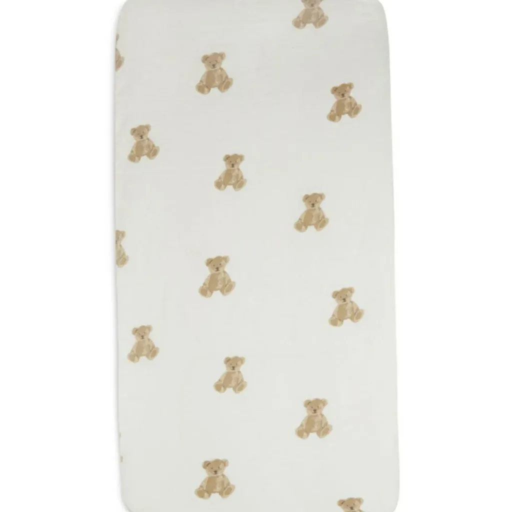 Discount Drap housse en coton ours Teddy Bear (60 x 120 cm) Drap Housse Bébé
