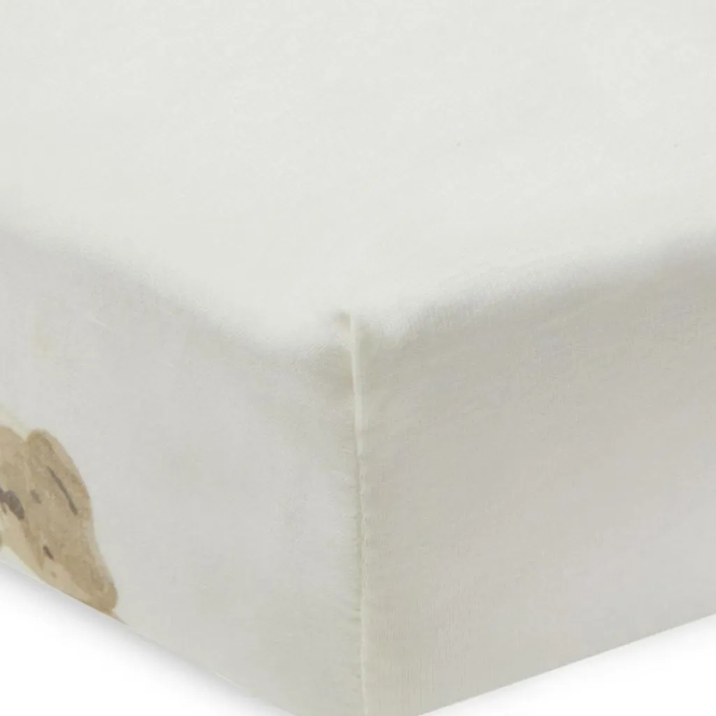 Discount Drap housse en coton ours Teddy Bear (60 x 120 cm) Drap Housse Bébé
