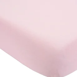 Trois Kilos Sept Drap housse en coton Rose (40 x 80 cm)