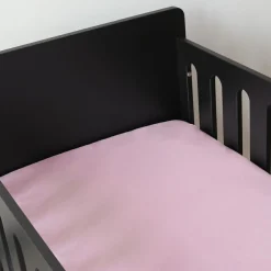 Trois Kilos Sept Drap housse en coton Rose (40 x 80 cm)