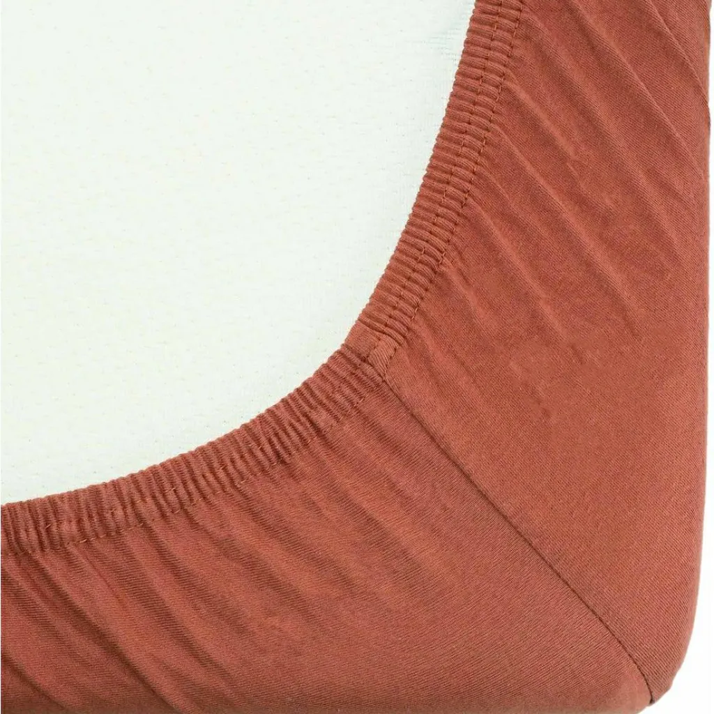 Discount Drap housse en coton Terracotta (60 x 120 cm) Drap Housse Bébé