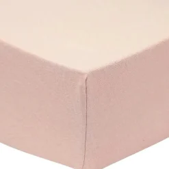 Trois Kilos Sept Drap housse en coton vieux rose (70 x 140 cm)