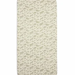 Online Drap housse en jersey Animals Olive Green (70 x 140 cm) Drap Housse Bébé