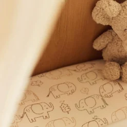 Jollein Drap housse en jersey Elephant Tales (70 x 140 cm)