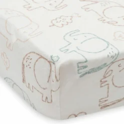Jollein Drap housse en jersey Elephant Tales (60 x 120 cm)