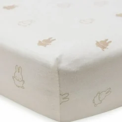 Jollein Drap housse en jersey Happy Miffy Nougat (60 x 120 cm)