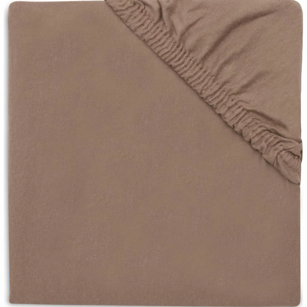Jollein Drap housse en jersey Milky Coffee (60 x 120 cm)