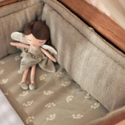 Jollein Drap housse en jersey Twig Olive Green (70 x 140 cm)