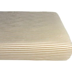 Hot Drap housse percale de coton Rayé Ambre (70 x 140 cm) Drap Housse Bébé
