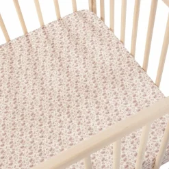 Walking Mum Drap housse pour berceau Gala Cerise (120 x 60 cm)