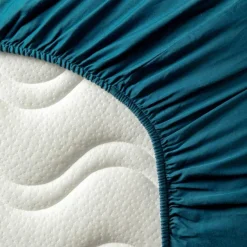 Kadolis Drap housse pur coton Bleu nuit (70 x 140 cm)