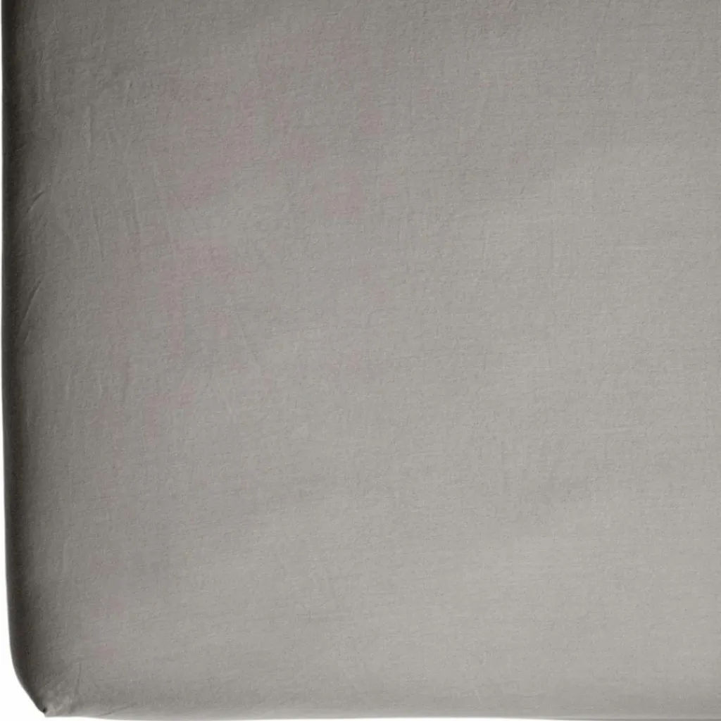 Drap housse pur coton Gris tourterelle (70 x 140 cm) Drap Housse Bébé