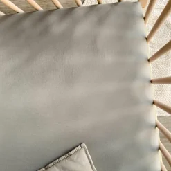 Drap housse pur coton Gris tourterelle (70 x 140 cm) Drap Housse Bébé