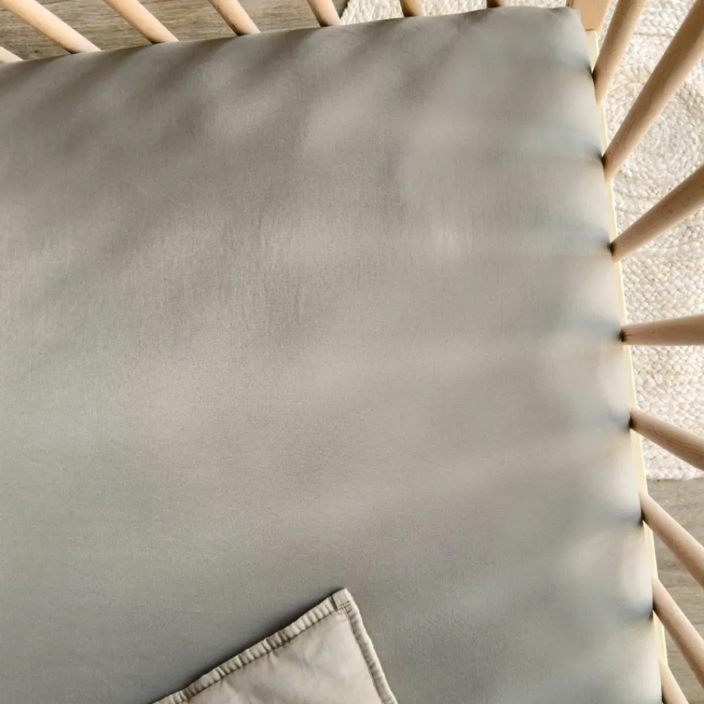 Drap housse pur coton Gris tourterelle (70 x 140 cm) Drap Housse Bébé