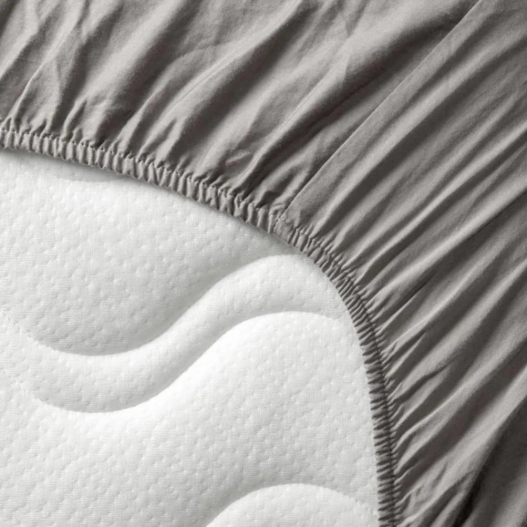 Drap housse pur coton Gris tourterelle (70 x 140 cm) Drap Housse Bébé